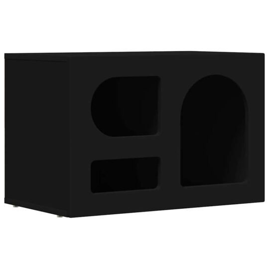 Alternative view of Cabinet TV Negru 60 x 35 x 40 cm Lemn compozit