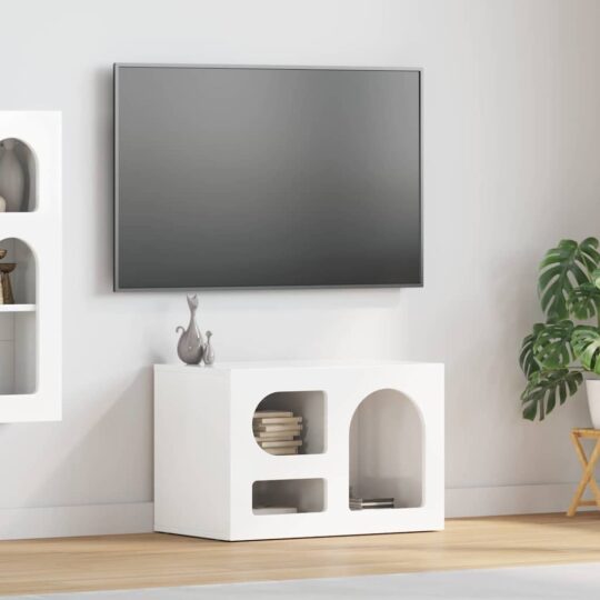 891288 1 Home Cabinet TV Alb lucios 60 x 35 x 40 cm Lemn compozit