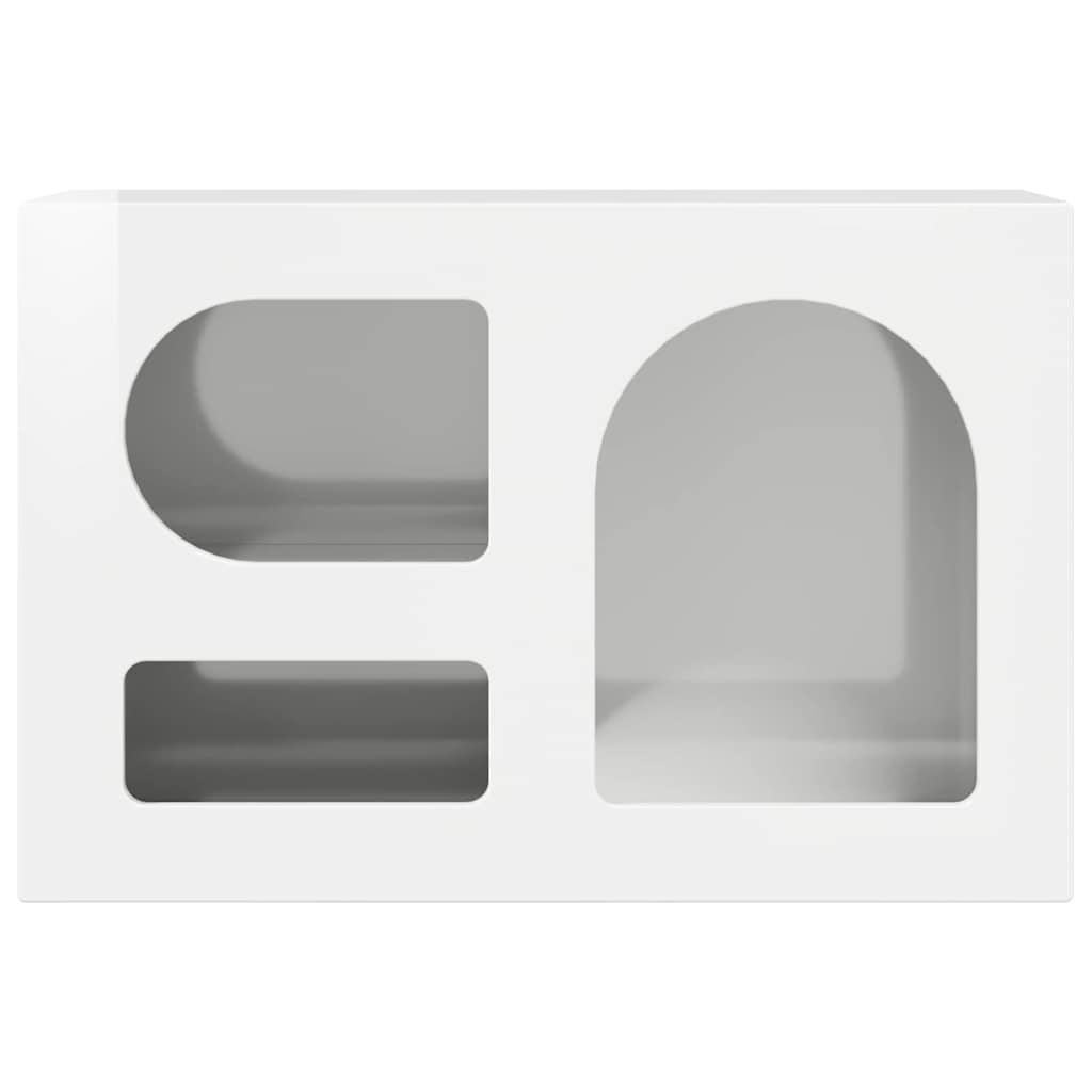 891288 5 Cabinet TV Alb lucios 60 x 35 x 40 cm Lemn compozit Cabinet TV Alb lucios 60 x 35 x 40 cm Lemn compozit - imagine 5