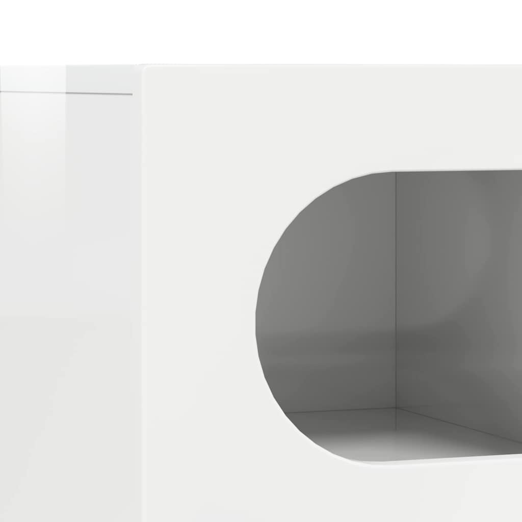 891288 8 Cabinet TV Alb lucios 60 x 35 x 40 cm Lemn compozit Cabinet TV Alb lucios 60 x 35 x 40 cm Lemn compozit - imagine 8