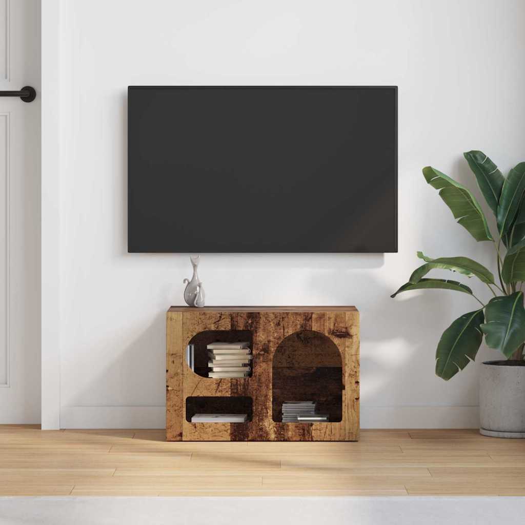 891292 4 Cabinet TV Lemn vechi 60 x 35 x 40 cm Lemn compozit Cabinet TV Lemn vechi 60 x 35 x 40 cm Lemn compozit - imagine 4