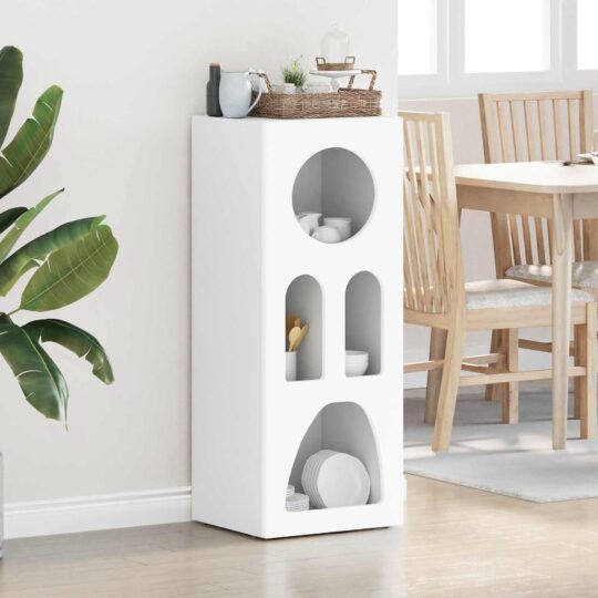 Bufet Alb 40 x 35 x 100.5 cm Lemn compozit