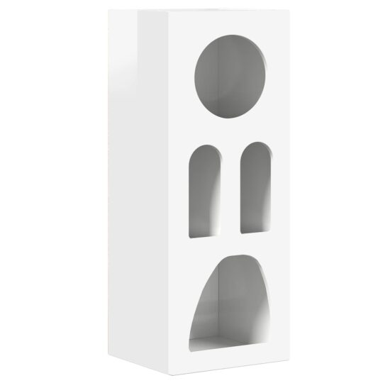 Alternative view of Bufet Alb lucios 40 x 35 x 100.5 cm Lemn compozit