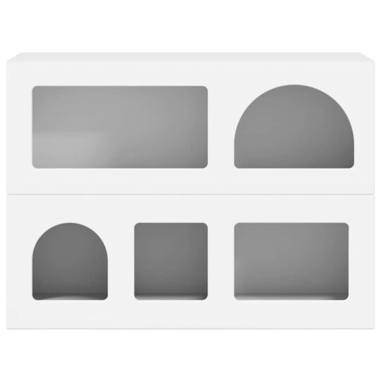 Alternative view of Bufet Alb 80.5 x 35 x 59 cm Lemn compozit