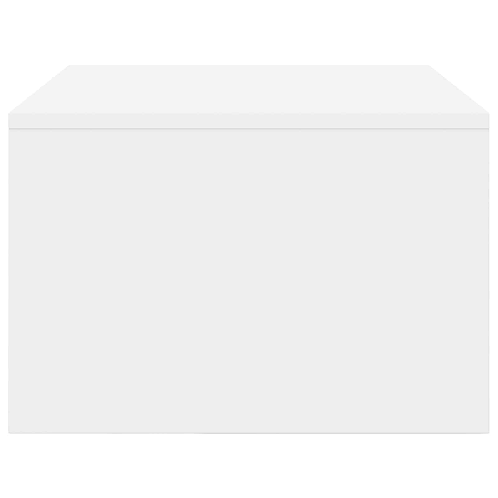 Birou montat pe perete Alb 80 x 45 x 30 cm Lemn compozit - imagine 6