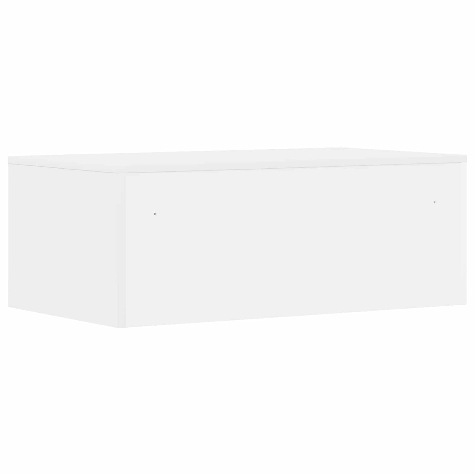 Birou montat pe perete Alb 80 x 45 x 30 cm Lemn compozit - imagine 7