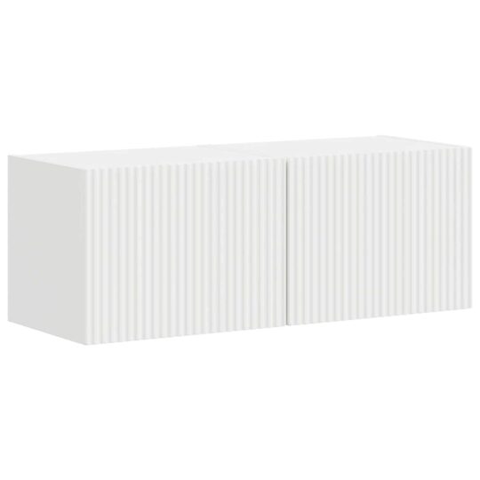 Alternative view of Dulap TV de perete 2 pcs Alb 60 x 31 x 29.5 cm Lemn compozit