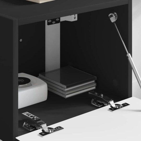 892171 4 Dulap TV de perete Negru 60 x 31 x 29.5 cm Lemn compozit 892171 4