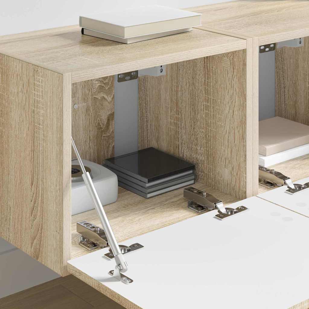 892174 4 Dulap TV de perete 2 pcs Sonoma 60 x 31 x 29.5 cm Lemn compozit Dulap TV de perete 2 pcs Sonoma 60 x 31 x 29.5 cm Lemn compozit - imagine 4