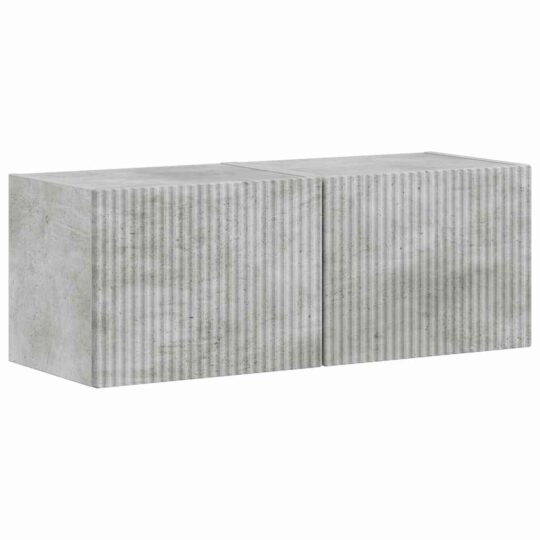 Alternative view of Dulap TV de perete 2 pcs Beton 60 x 31 x 29.5 cm Lemn compozit