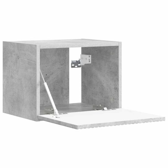 892176 5 Dulap TV de perete 2 pcs Beton 60 x 31 x 29.5 cm Lemn compozit 892176 5