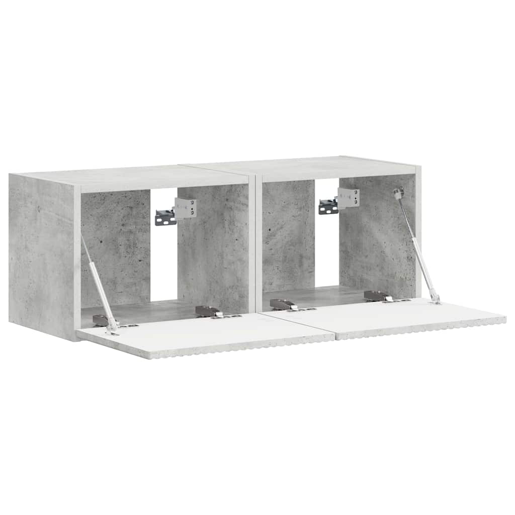 892176 6 Dulap TV de perete 2 pcs Beton 60 x 31 x 29.5 cm Lemn compozit Dulap TV de perete 2 pcs Beton 60 x 31 x 29.5 cm Lemn compozit - imagine 6