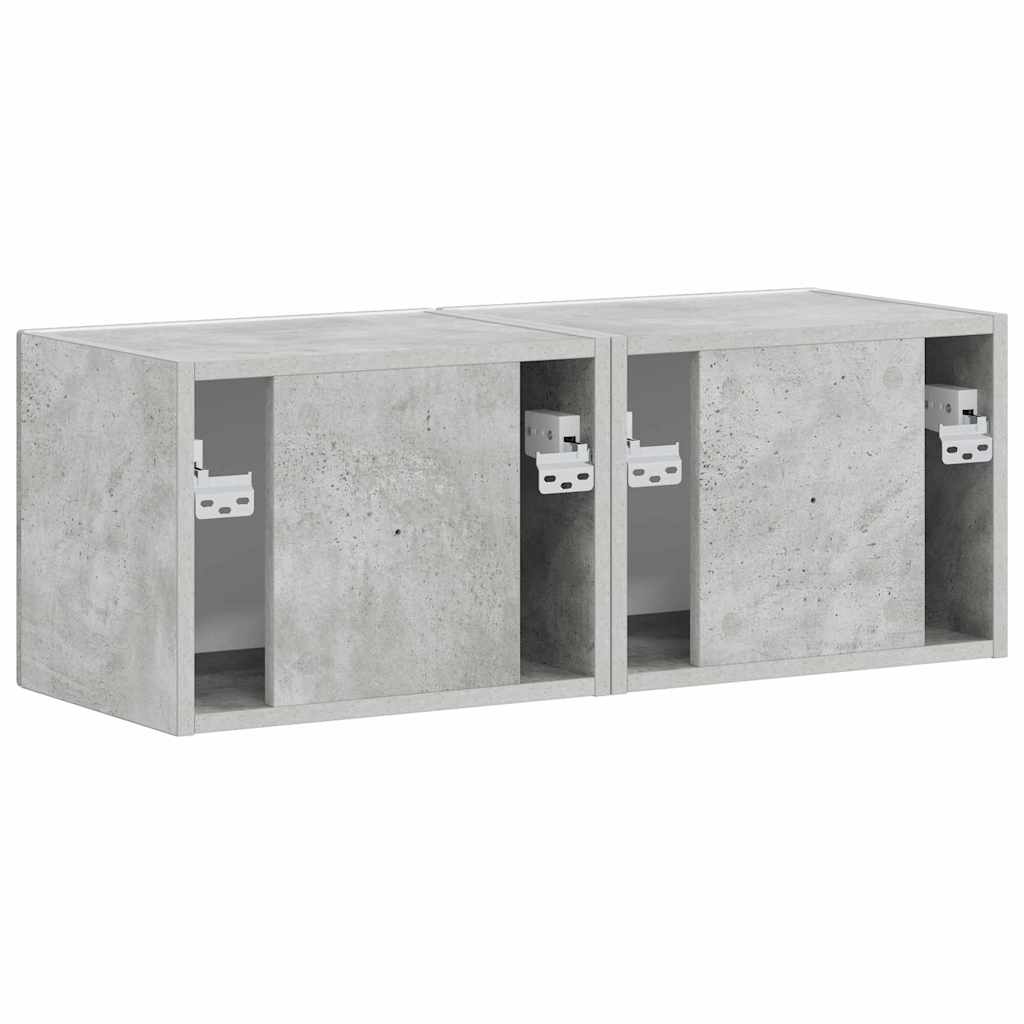 892176 9 Dulap TV de perete 2 pcs Beton 60 x 31 x 29.5 cm Lemn compozit Dulap TV de perete 2 pcs Beton 60 x 31 x 29.5 cm Lemn compozit - imagine 9