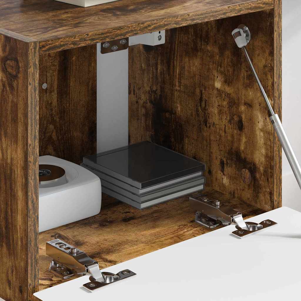 892179 4 Dulap TV de perete Pe perete Stejar fumuriu 60 x 31 x 29.5 cm Dulap TV de perete Pe perete Stejar fumuriu 60 x 31 x 29.5 cm - imagine 4