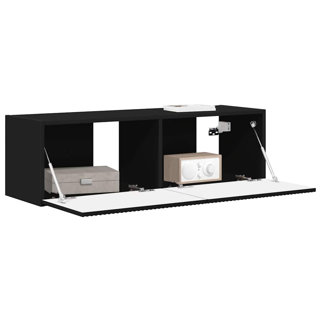 892231 3 Dulap TV de perete Negru 60 x 31 x 29.5 cm Lemn compozit Dulap TV de perete Negru 60 x 31 x 29.5 cm Lemn compozit - imagine 3