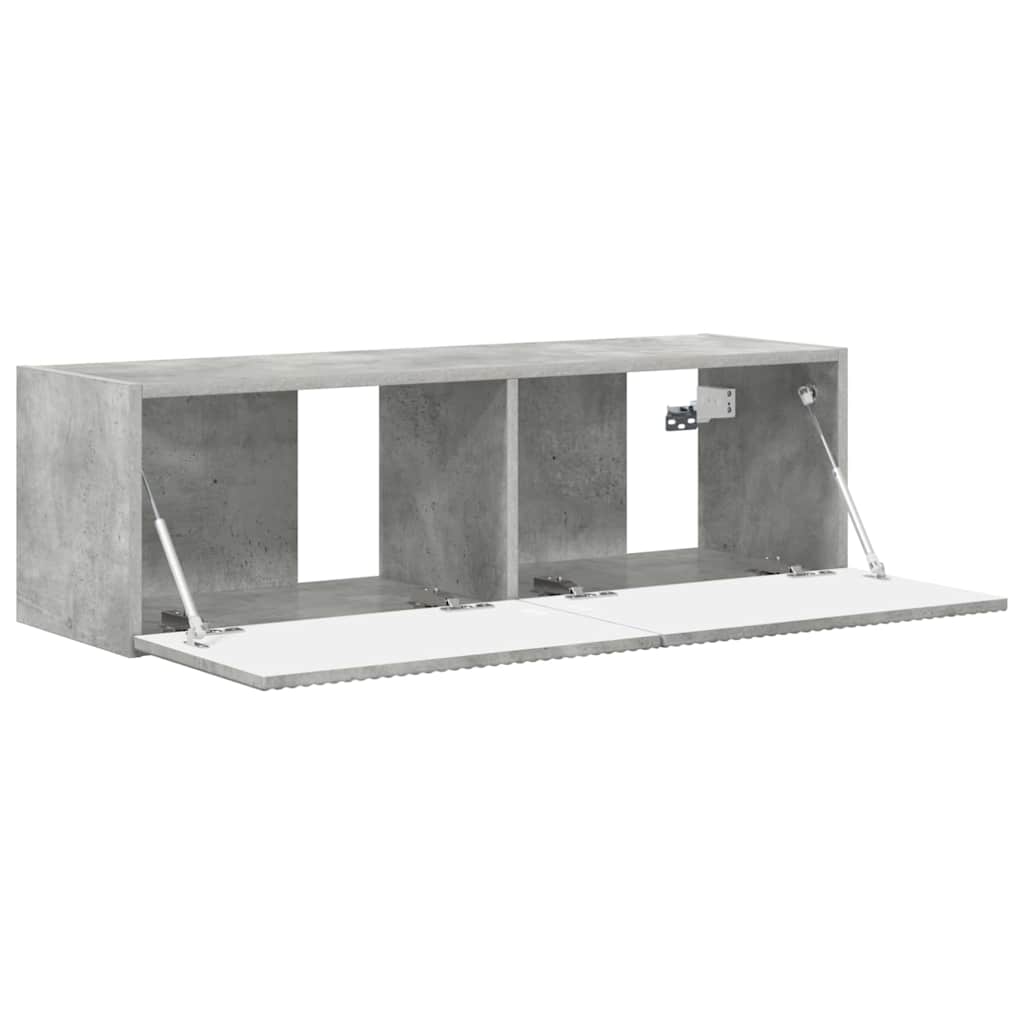 892235 5 Dulap TV de perete Beton 60 x 31 x 29.5 cm Lemn compozit Dulap TV de perete Beton 60 x 31 x 29.5 cm Lemn compozit - imagine 5