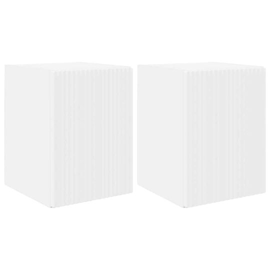 Alternative view of Dulap TV de perete 2 pcs Alb 30 x 31 x 40 cm Lemn compozit