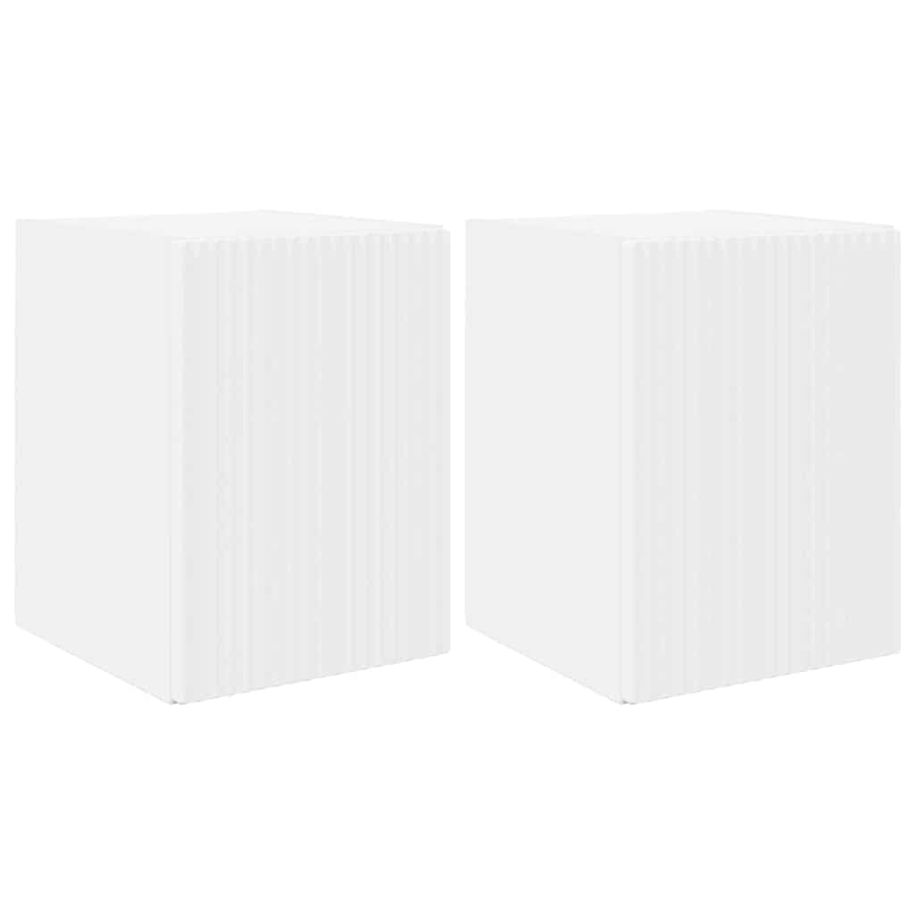 892250 2 Dulap TV de perete 2 pcs Alb 30 x 31 x 40 cm Lemn compozit Dulap TV de perete 2 pcs Alb 30 x 31 x 40 cm Lemn compozit - imagine 2