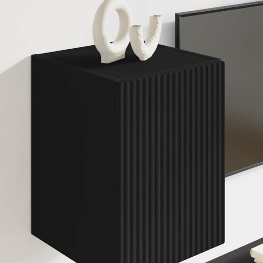 892252 4 Dulap TV de perete 2 pcs Negru 30 x 31 x 40 cm Lemn compozit 892252 4