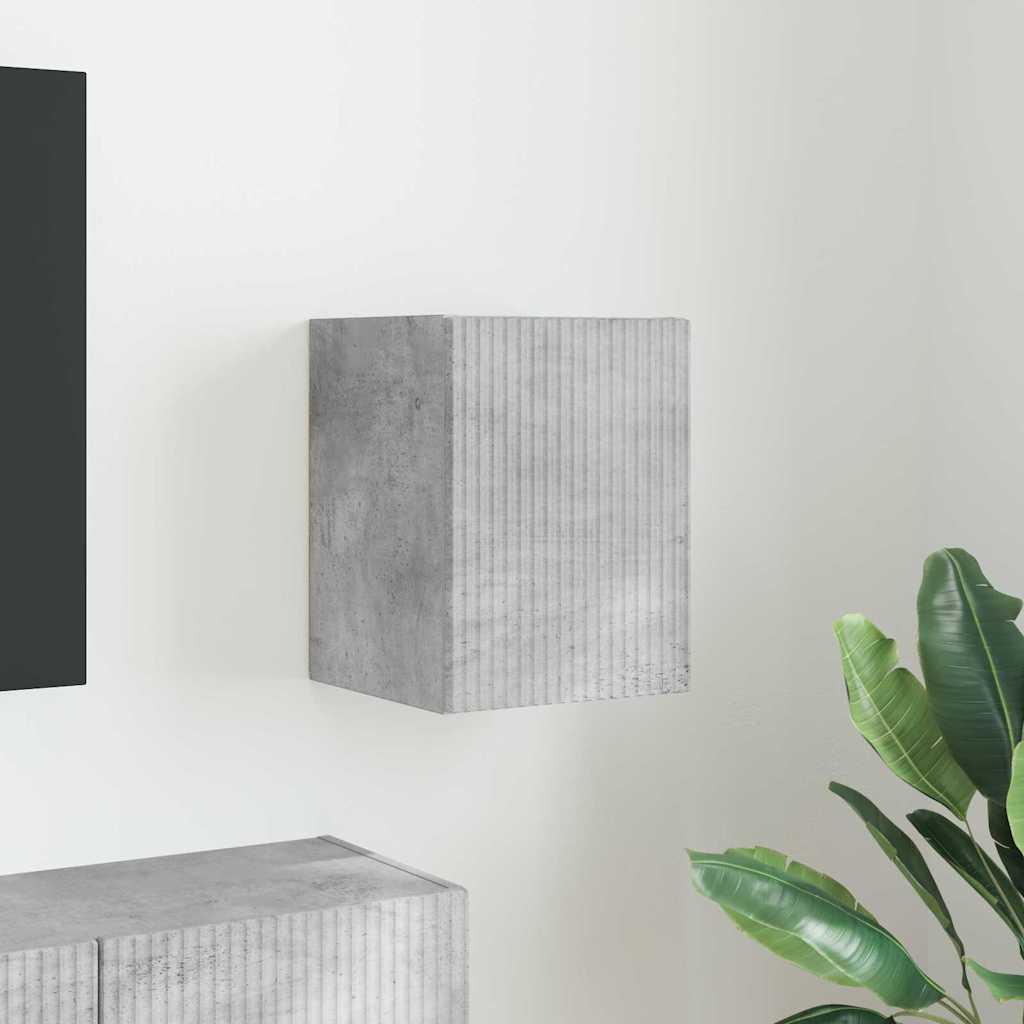 892255 1 Dulap TV de perete Beton 30 x 31 x 40 cm Lemn compozit Dulap TV de perete Beton 30 x 31 x 40 cm Lemn compozit