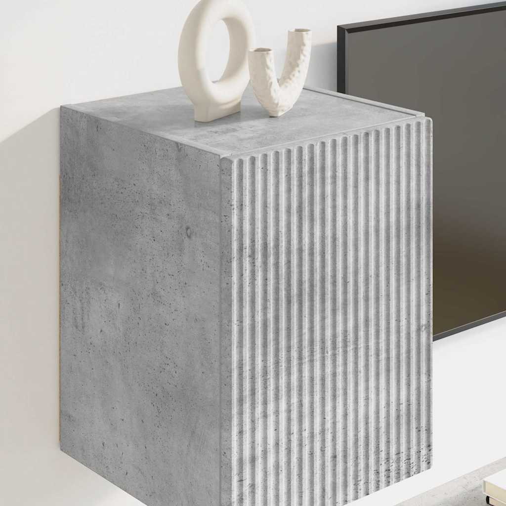 892255 4 Dulap TV de perete Beton 30 x 31 x 40 cm Lemn compozit Dulap TV de perete Beton 30 x 31 x 40 cm Lemn compozit - imagine 4