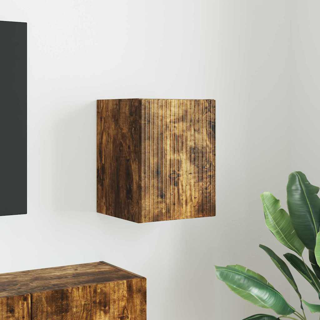 892259 1 Dulap TV de perete Stejar fumuriu 30 x 31 x 40 cm Lemn compozit Dulap TV de perete Stejar fumuriu 30 x 31 x 40 cm Lemn compozit