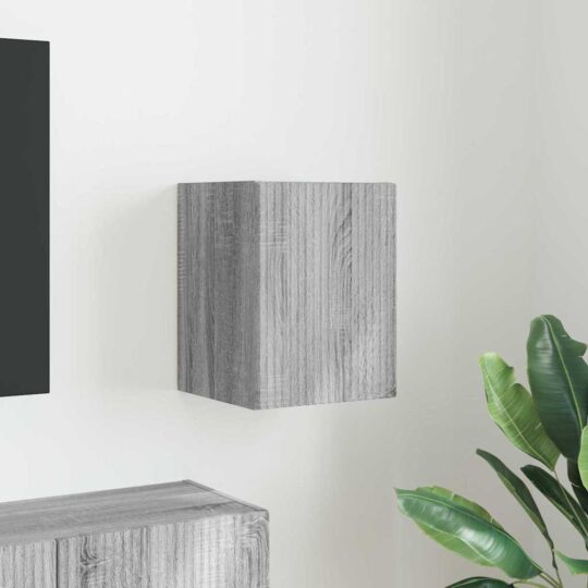 Dulap TV de perete Gri Sonoma 30 x 31 x 40 cm Lemn compozit