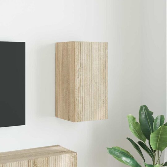 Dulap TV de perete Sonoma 30 x 31 x 60 cm Lemn compozit