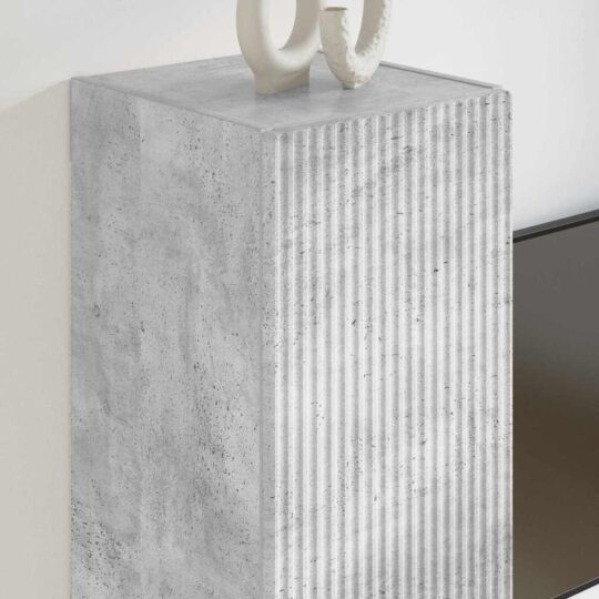 892275 4 Dulap TV de perete Beton 30 x 31 x 60 cm Lemn compozit 892275 4