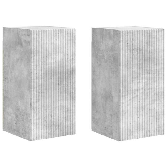 Alternative view of Dulap TV de perete 2 pcs Beton 30 x 31 x 60 cm Lemn compozit