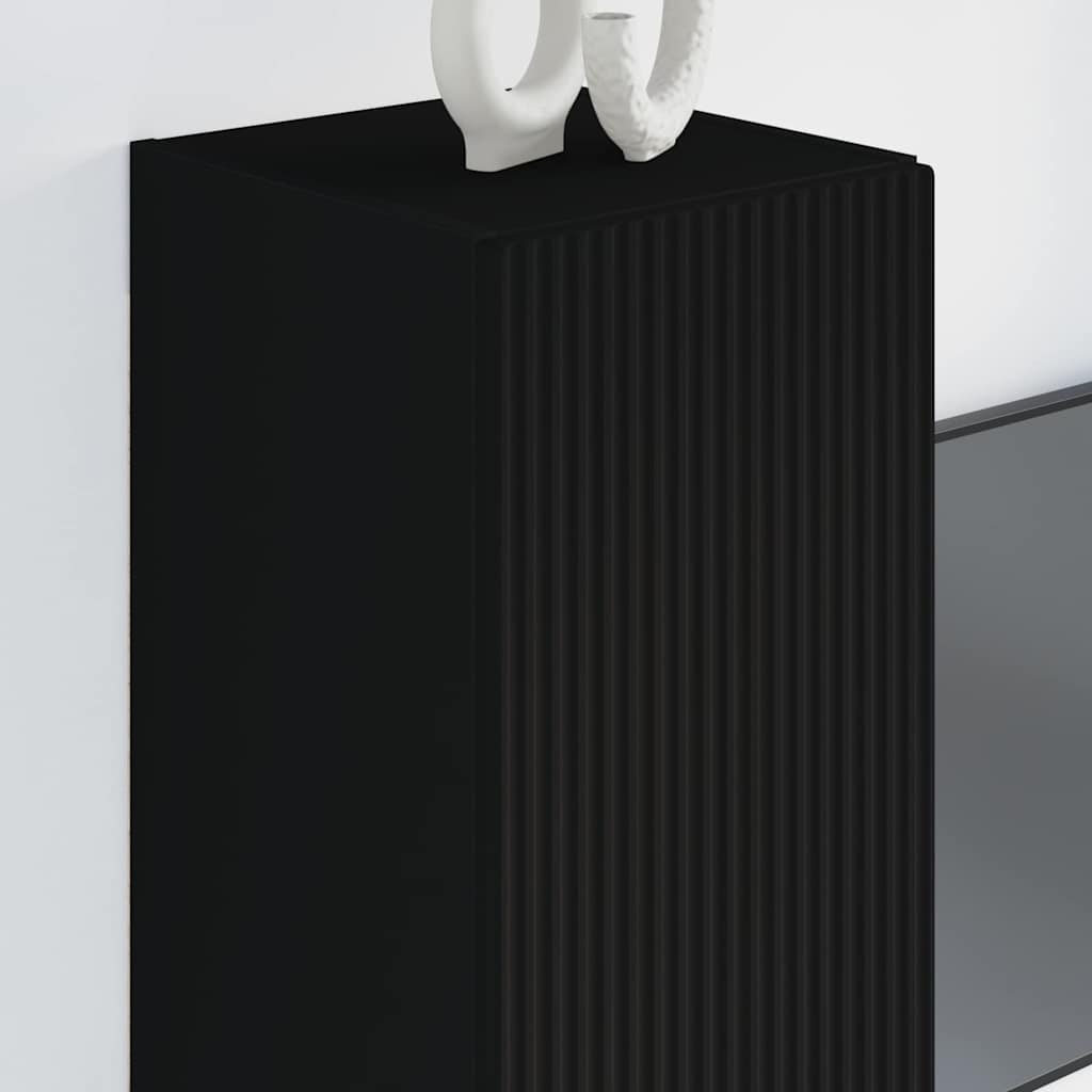 892291 4 Dulap TV de perete Negru 30 x 31 x 80 cm Lemn compozit Dulap TV de perete Negru 30 x 31 x 80 cm Lemn compozit - imagine 4