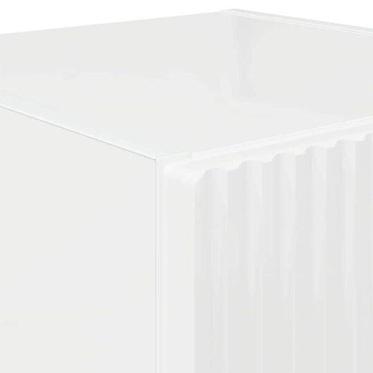 892297 9 Dulap TV de perete Alb Lucios 30 x 31 x 80 cm Lemn compozit 892297 9