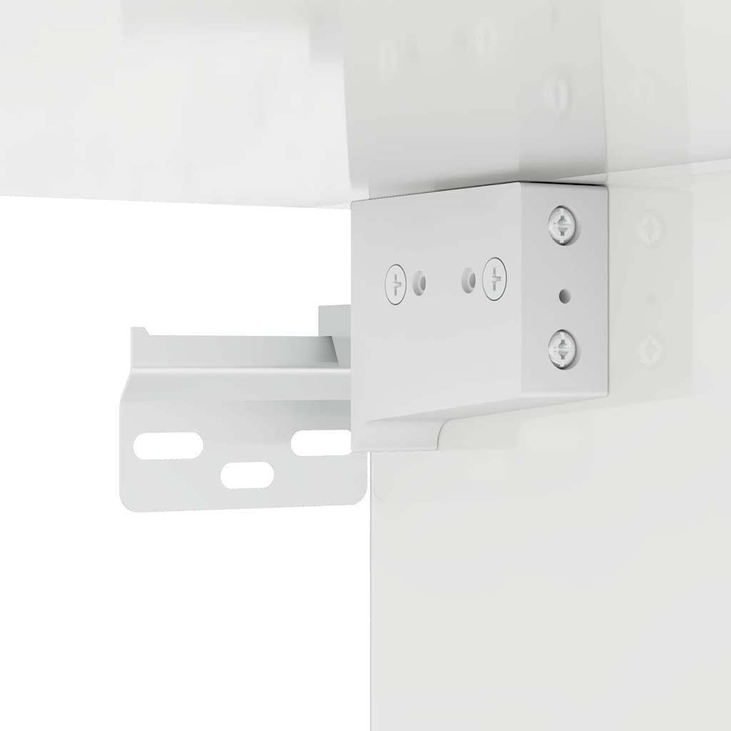 892298 12 Dulap TV de perete Pe perete 2 pcs Alb Lucios 30 x 31 x 80 cm Dulap TV de perete Pe perete 2 pcs Alb Lucios 30 x 31 x 80 cm - imagine 12