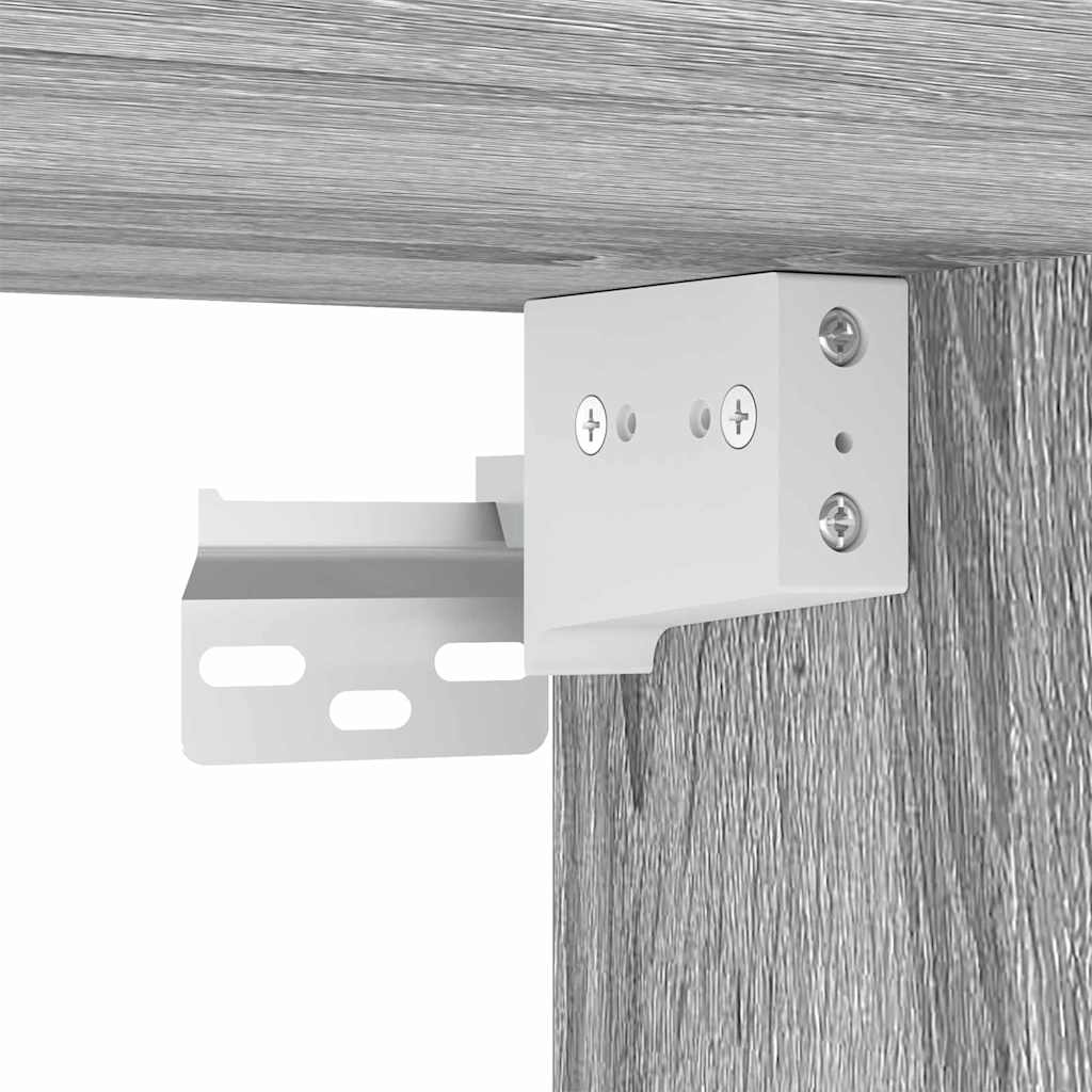 892302 12 Dulap TV de perete Pe perete 2 pcs Gri Sonoma 30 x 31 x 80 cm Dulap TV de perete Pe perete 2 pcs Gri Sonoma 30 x 31 x 80 cm - imagine 12