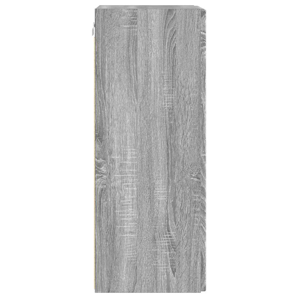 892302 8 Dulap TV de perete Pe perete 2 pcs Gri Sonoma 30 x 31 x 80 cm Dulap TV de perete Pe perete 2 pcs Gri Sonoma 30 x 31 x 80 cm - imagine 8