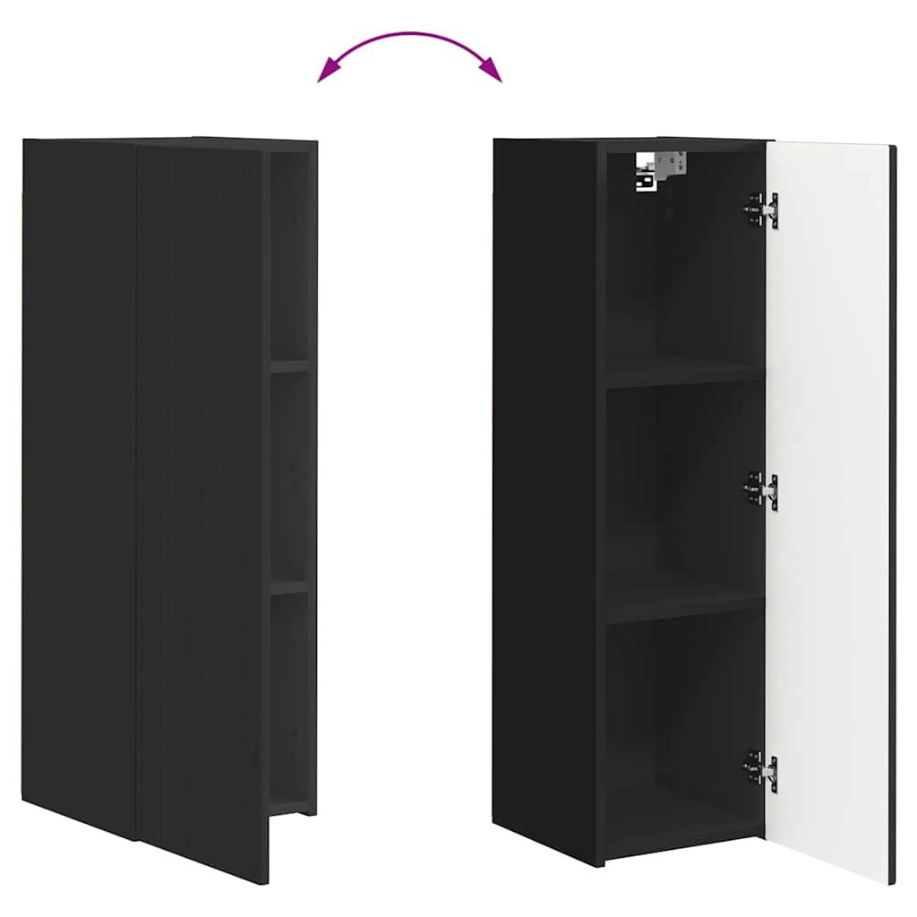 892311 12 Dulap TV de perete Negru 30 x 31 x 100 cm Lemn compozit Dulap TV de perete Negru 30 x 31 x 100 cm Lemn compozit - imagine 12