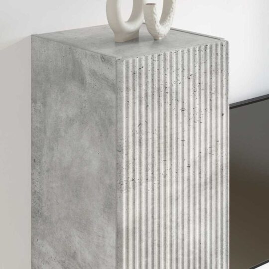 892315 4 Dulap TV de perete Beton 30 x 31 x 100 cm Lemn compozit 892315 4