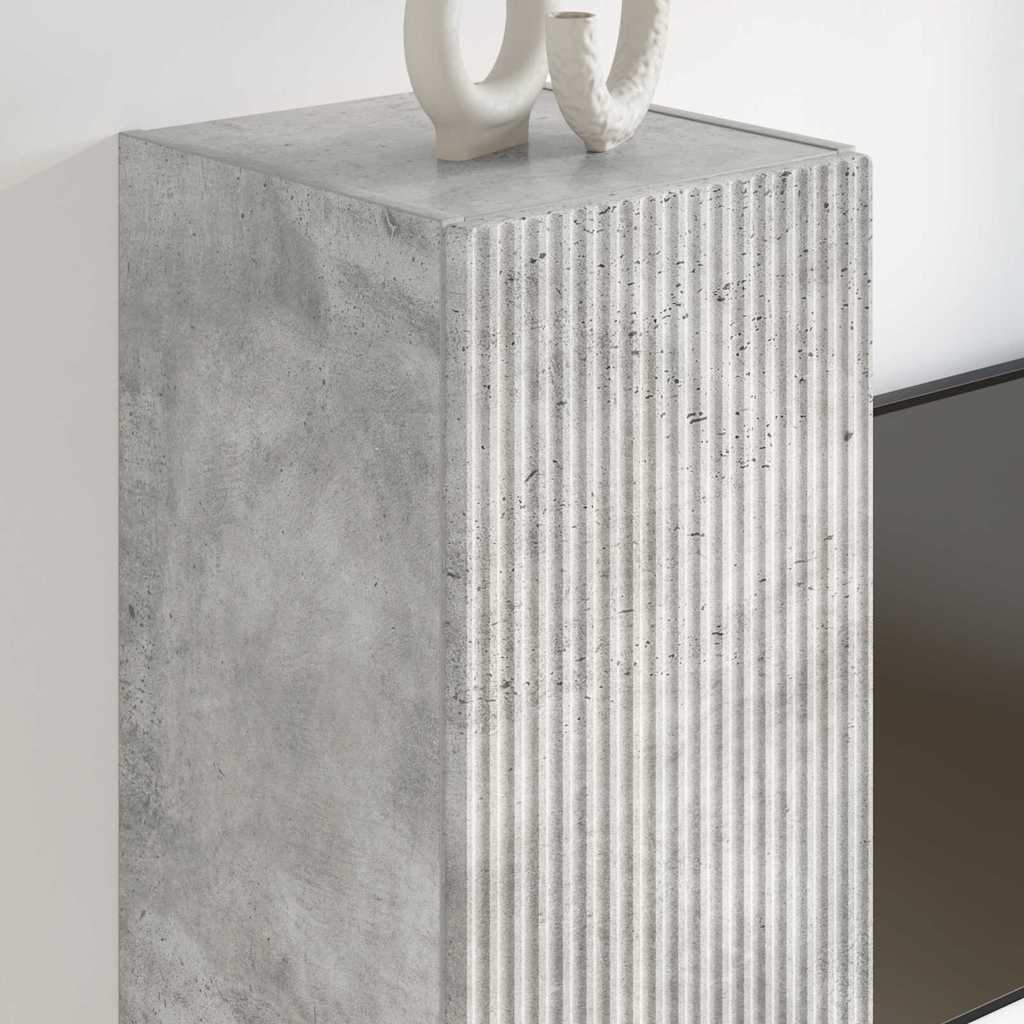 892315 4 Dulap TV de perete Beton 30 x 31 x 100 cm Lemn compozit Dulap TV de perete Beton 30 x 31 x 100 cm Lemn compozit - imagine 4