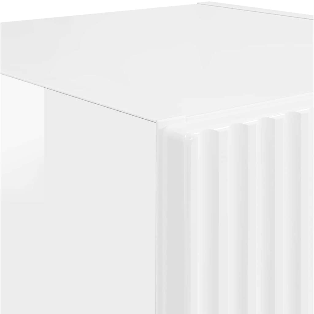 892318 10 Dulap TV de perete Pe perete 2 pcs Alb Lucios 30 x 31 x 100 cm Dulap TV de perete Pe perete 2 pcs Alb Lucios 30 x 31 x 100 cm - imagine 10