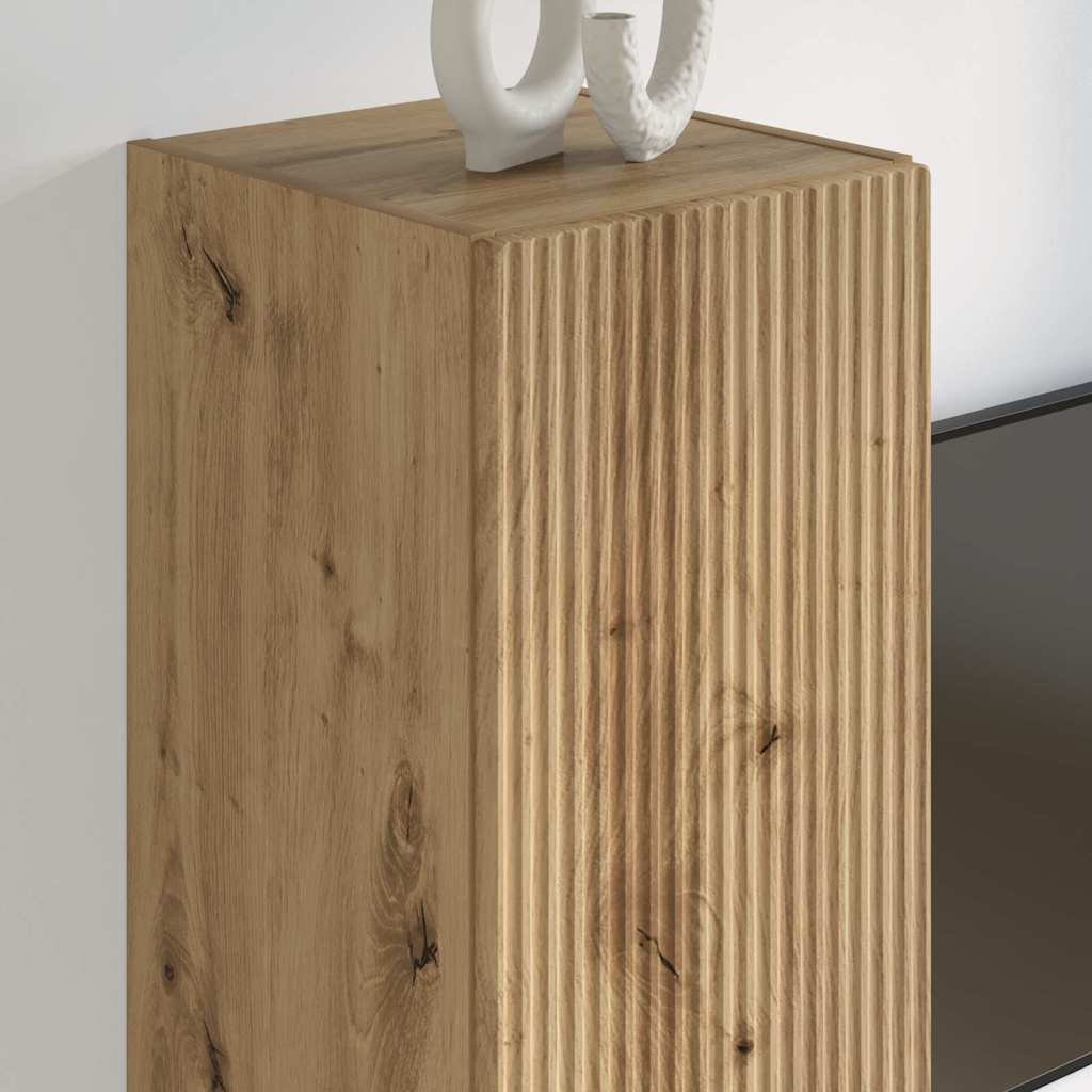 892328 4 Dulap TV de perete 2 pcs Stejar artizanal 30 x 31 x 100 cm Dulap TV de perete 2 pcs Stejar artizanal 30 x 31 x 100 cm - imagine 4