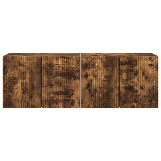 892340 6 Dulap TV de perete 2 pcs Stejar fumuriu 59,5 x 31 x 40 cm 892340 6