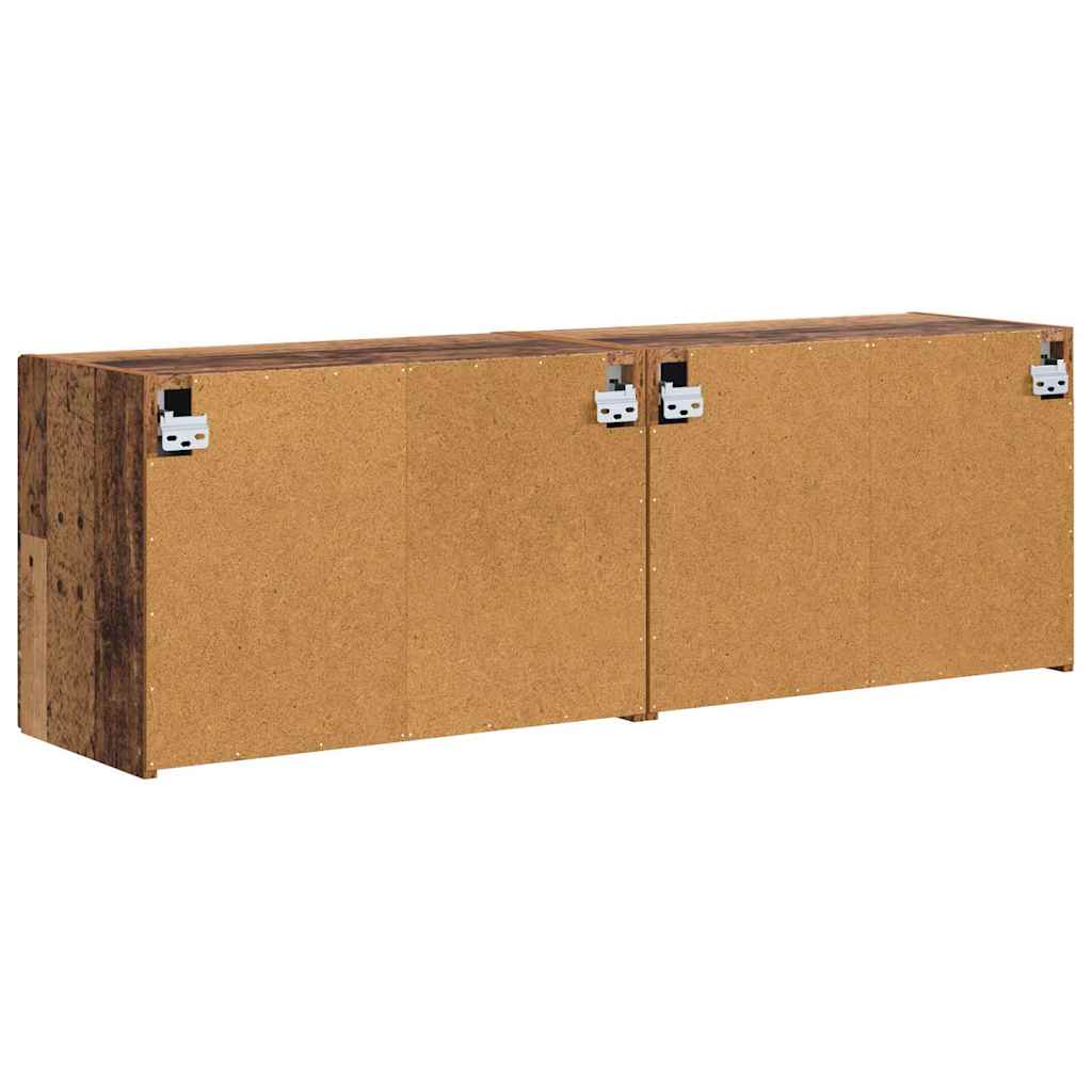 892346 8 Dulap TV de perete Pe perete 2 pcs Lemn Vechi 59,5 x 31 x 40 cm Dulap TV de perete Pe perete 2 pcs Lemn Vechi 59,5 x 31 x 40 cm - imagine 8