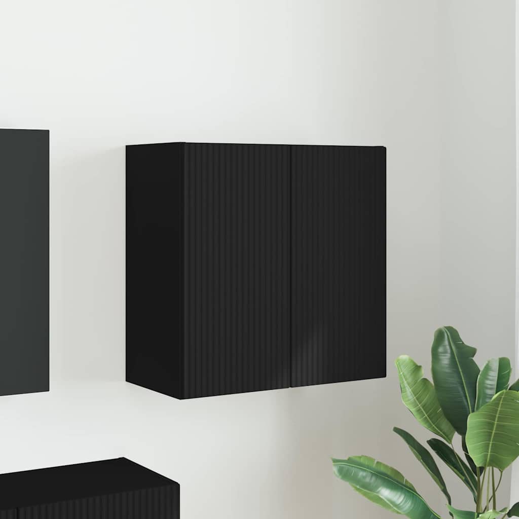 892350 1 Dulap TV de perete Negru 59,5 x 31 x 60 cm Lemn compozit Dulap TV de perete Negru 59,5 x 31 x 60 cm Lemn compozit