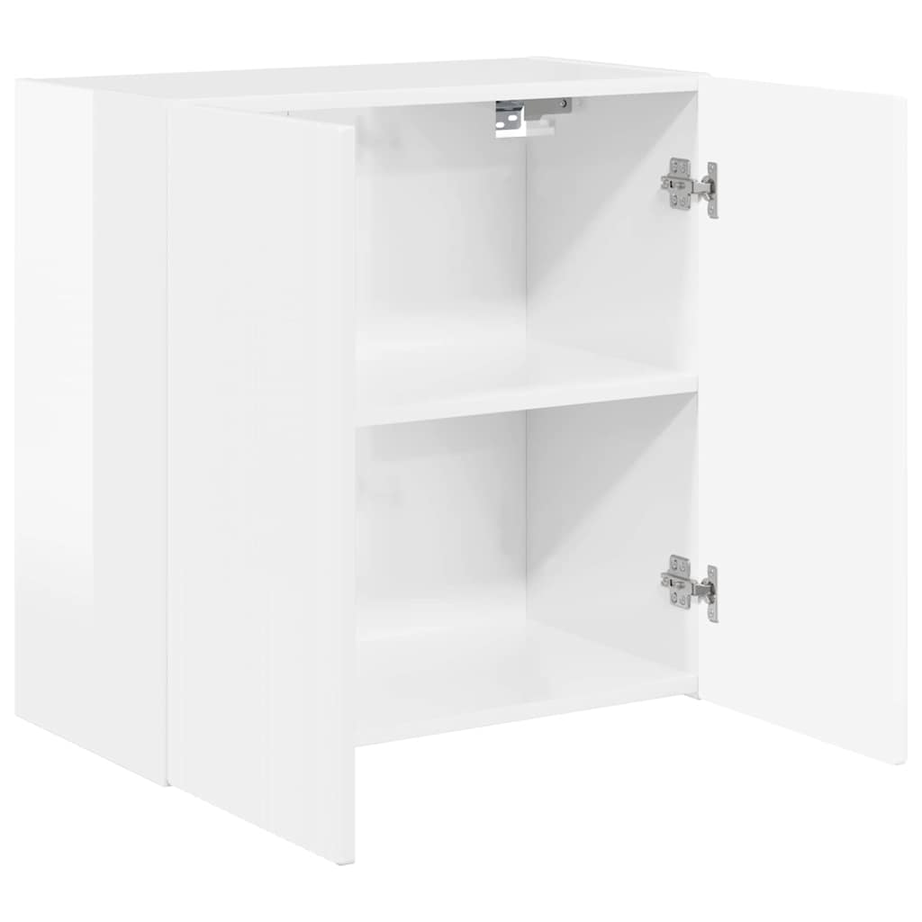 892353 5 Dulap TV de perete Alb lucios 59,5 x 31 x 60 cm Lemn compozit Dulap TV de perete Alb lucios 59,5 x 31 x 60 cm Lemn compozit - imagine 5