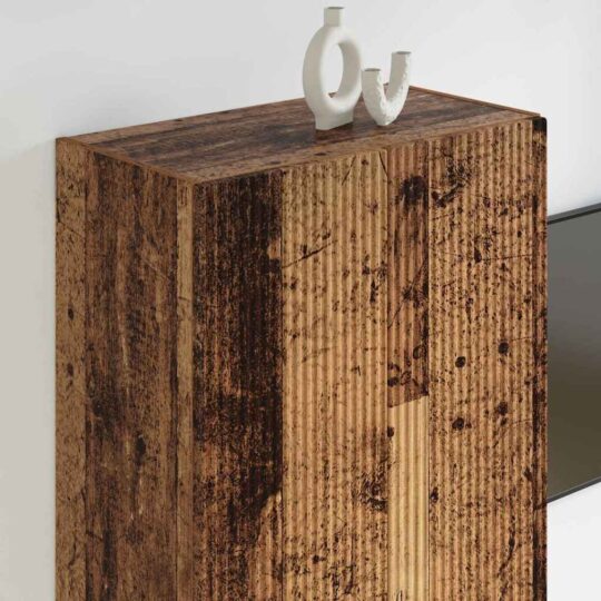 892377 4 Dulap TV de perete Lemn Vechi 59,5 x 31 x 100 cm Lemn compozit 892377 4