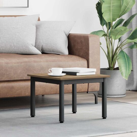 Masă de cafea Stejar artizanal 50 x 50 x 36 cm Lemn compozit