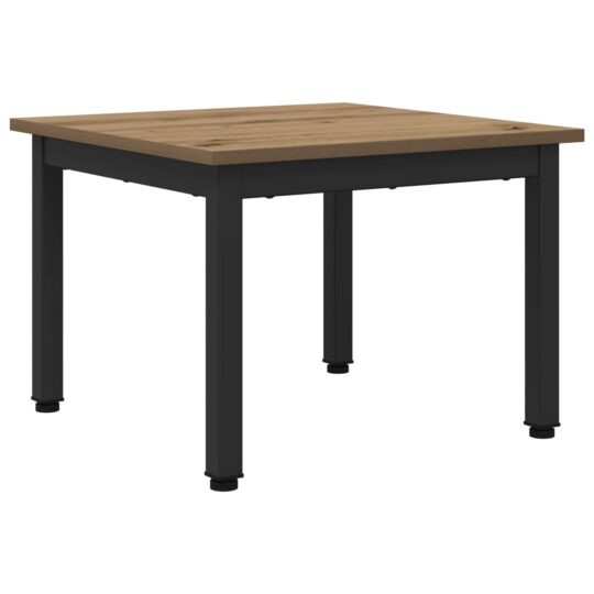 Alternative view of Masă de cafea Stejar artizanal 50 x 50 x 36 cm Lemn compozit