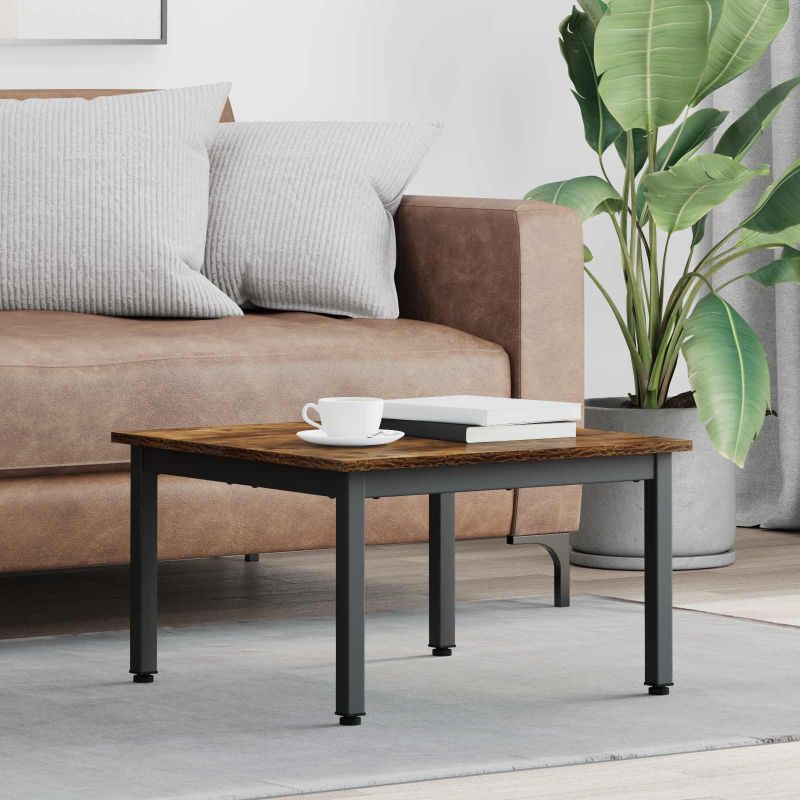 Masă de cafea Stejar fumuriu 60 x 60 x 36 cm Lemn compozit