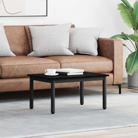 Masă de cafea Stejar Negru 70 x 50 x 36 cm Lemn compozit