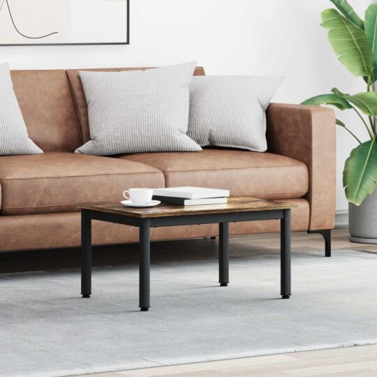 Masă de cafea Stejar fumuriu 70 x 50 x 36 cm Lemn compozit